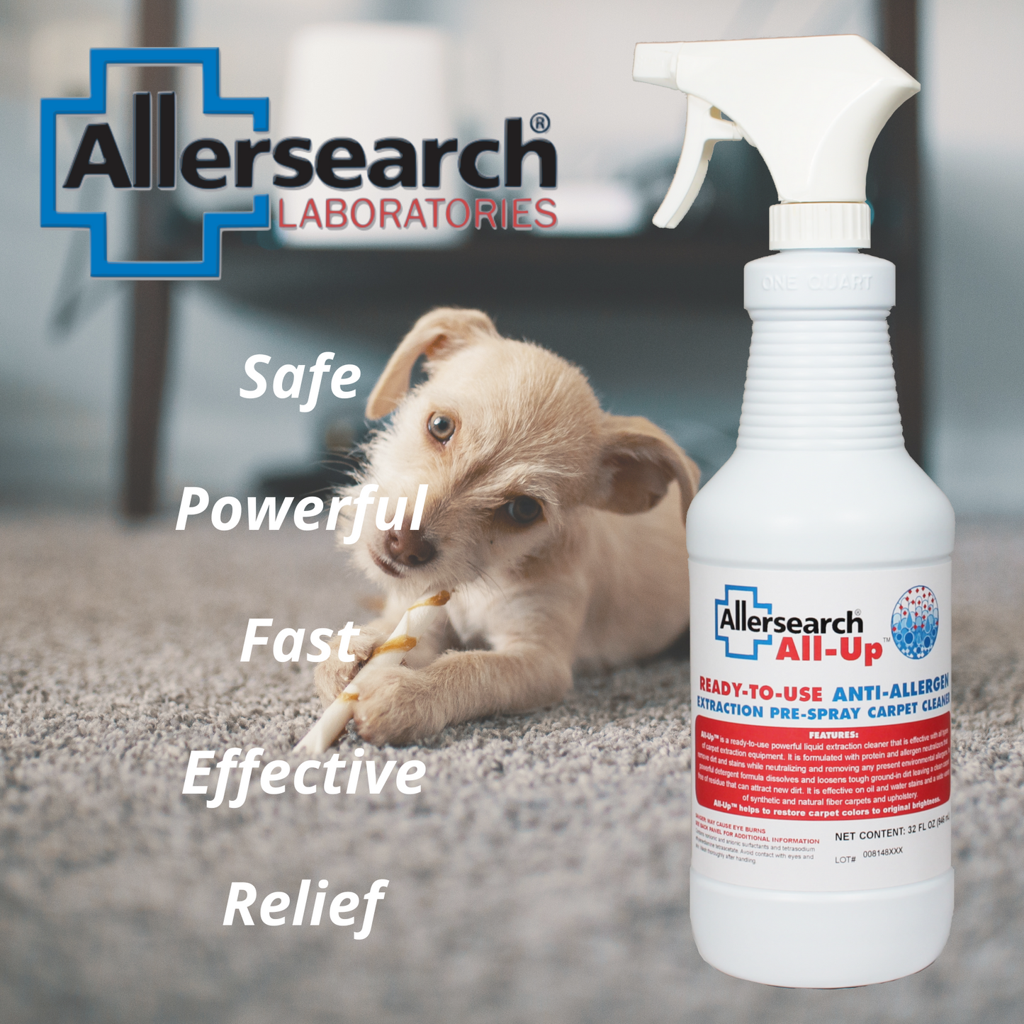 Allersearch All-Up Pre-Spray Carpet Cleaner 32 oz