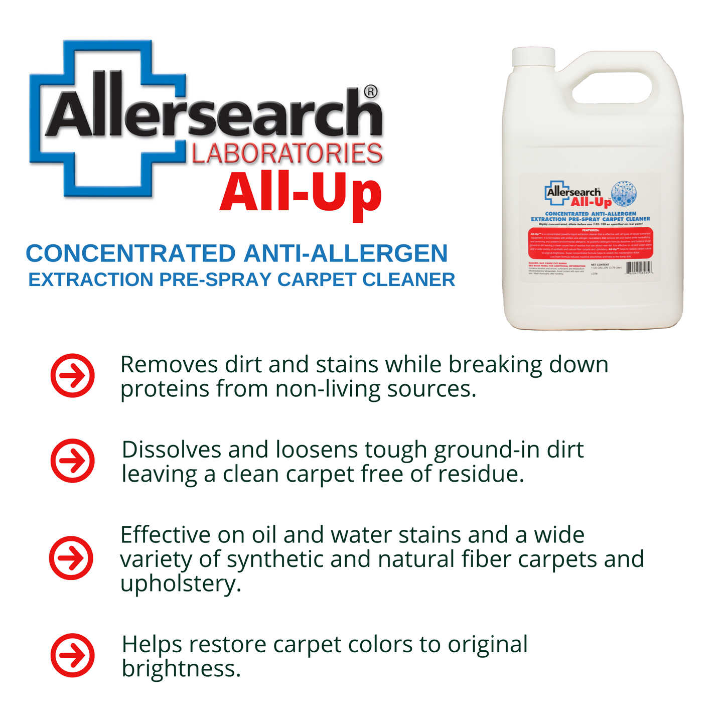 Allersearch All-Up Concentrated Anti-Allergen Spot Spray 128 oz