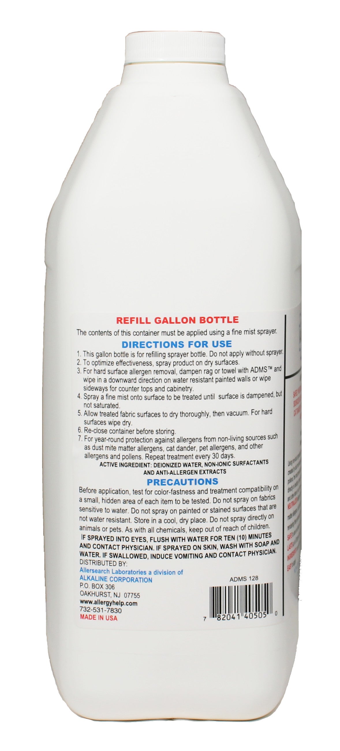 Allersearch ADMS Anti-Allergen Spray 128 oz refill