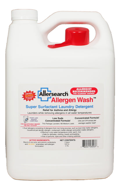 Allersearch Allergen Wash Super Surfactant Laundry Detergent 128 oz