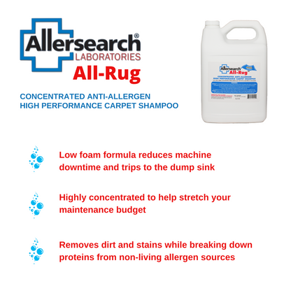 Allersearch All-Rug Anti-Allergen Carpet Shampoo 128 oz