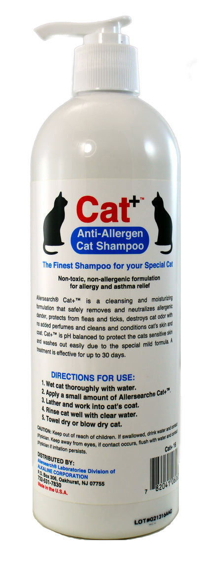 Allersearch Cat+ Anti-Allergen Cat Shampoo 16 oz