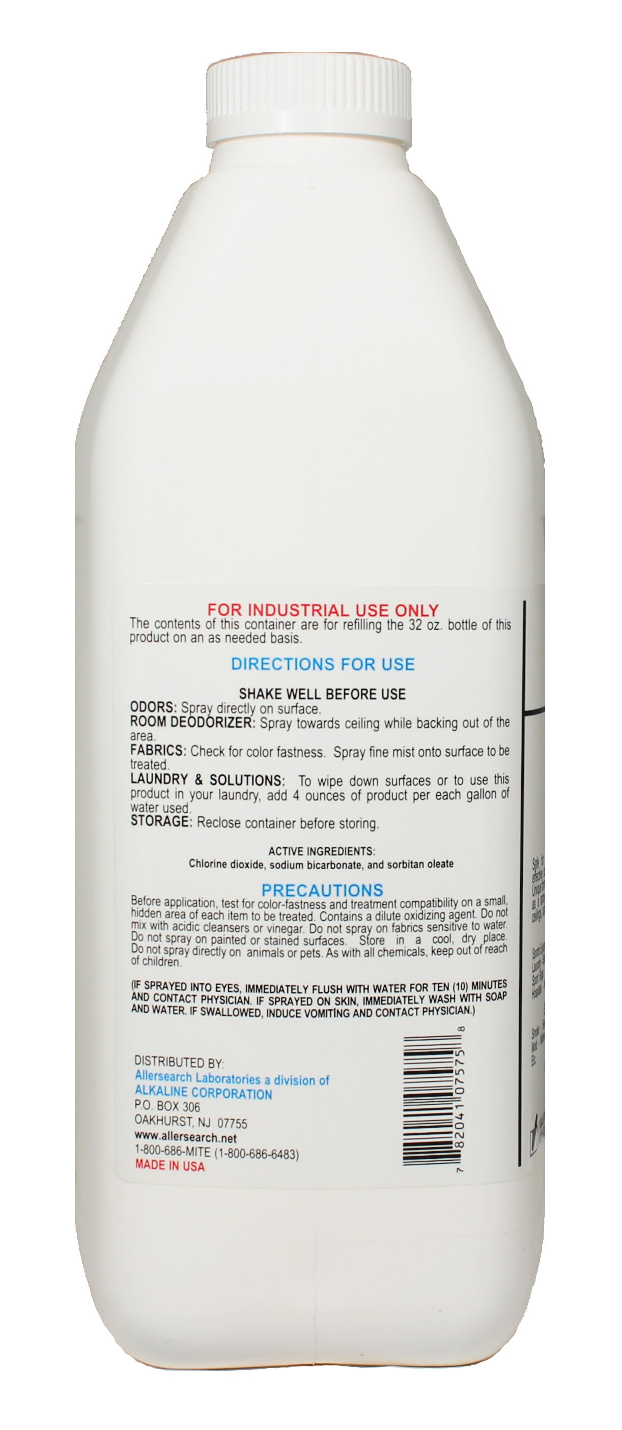 Allersearch ODRX Odor Eliminator Spray 128 oz refill