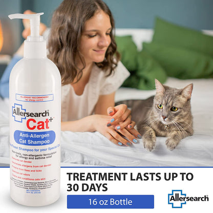 Allersearch Cat+ Anti-Allergen Cat Shampoo 16 oz