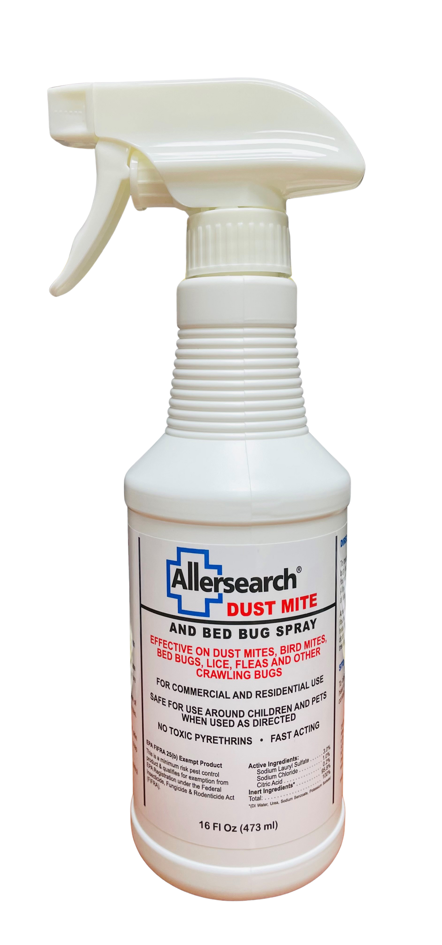 Allersearch Dust Mite and Bed Bug Spray 16 oz