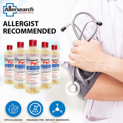 Allersearch Pet+ Anti-Allergen Dog Shampoo 16 oz