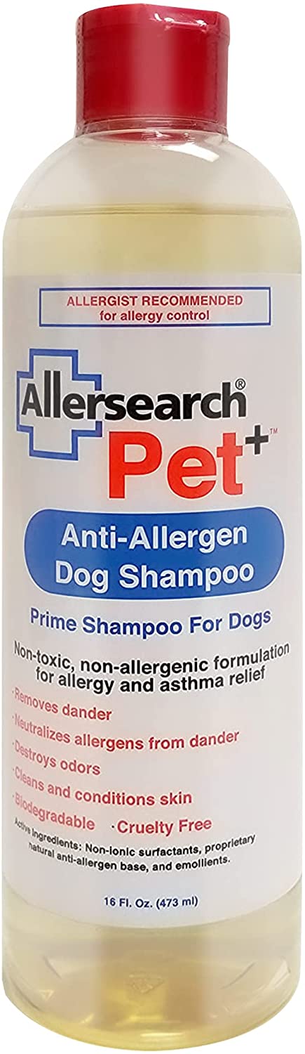 Allersearch Pet+ Anti-Allergen Dog Shampoo 16 oz